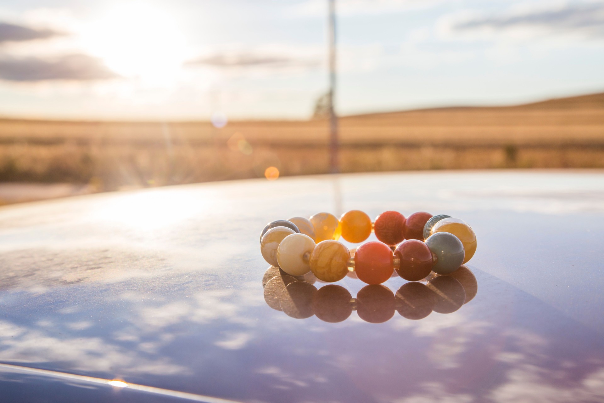 Amber Agate Bracelet